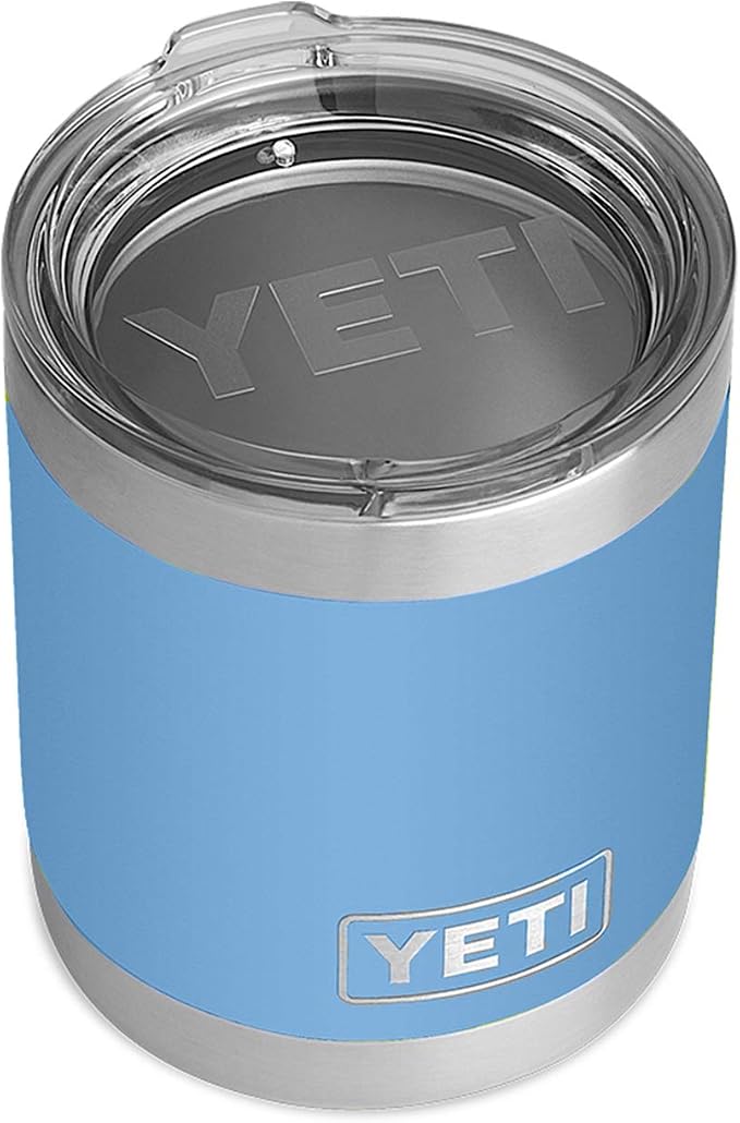 YETI Rambler 10 oz Lowball, Vacuum Insulated, Stainless Steel with Standard Lid