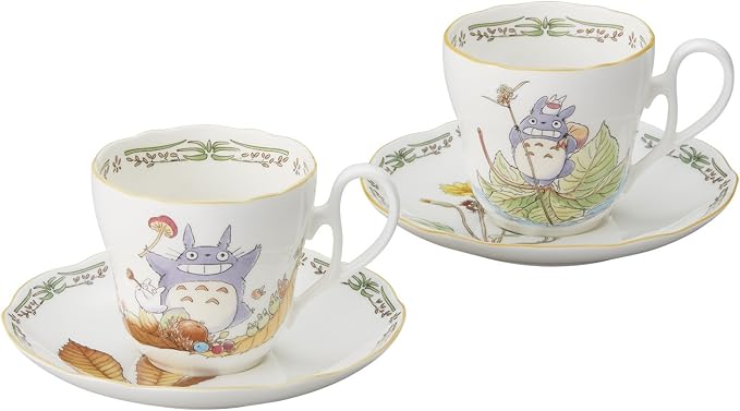 Noritake TP97889/4924-38 My Neighbor Totoro, Microwave Safe, 2 Guests, Bone China