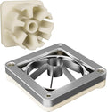 6 Wedge Slices Replacement Chopper Blade, 420j2 Stainless Steel Interchangeable Blade & Pusher Block Set for Commercial Vegetable Dicer Fruit Cutter
