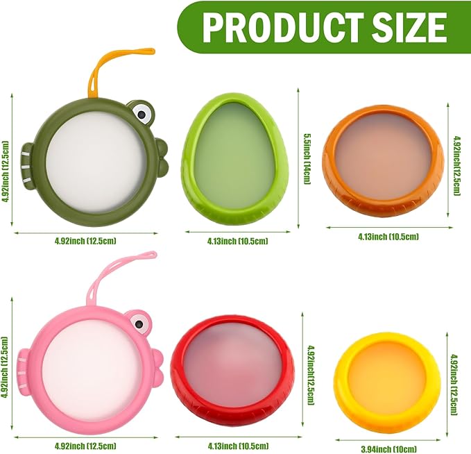 Set of 6 Fresh Food Containers with 1 Fruit Peeler, Fresh Pod, Reusable Silicone Storage Pods for Avocado, Onions, Tomatoes, Garlic – Freshness Seal for Fridge, Send Goods from Local Warehouse