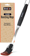 Grill Basting Brush, Silicone BBQ Basting Brush for Cooking Oil & Sauce, Heat-Resistant Baster for Grilling, Barbecue Tool, Dishwasher-Safe Food Basting Mop for BBQ, Smoking & Roasting