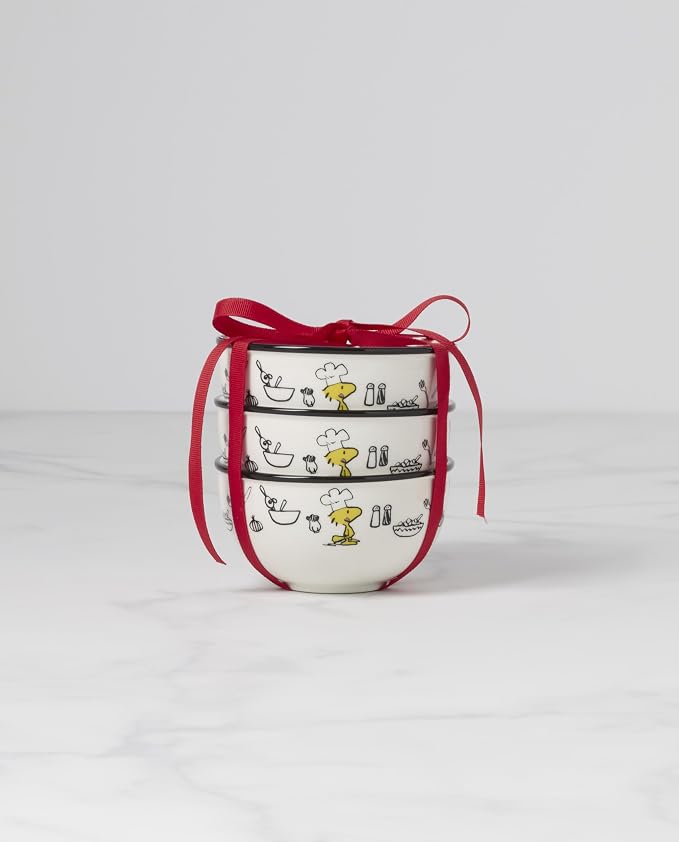 Lenox 897684 Chef Snoopy Mini Bowls, Set Of 3