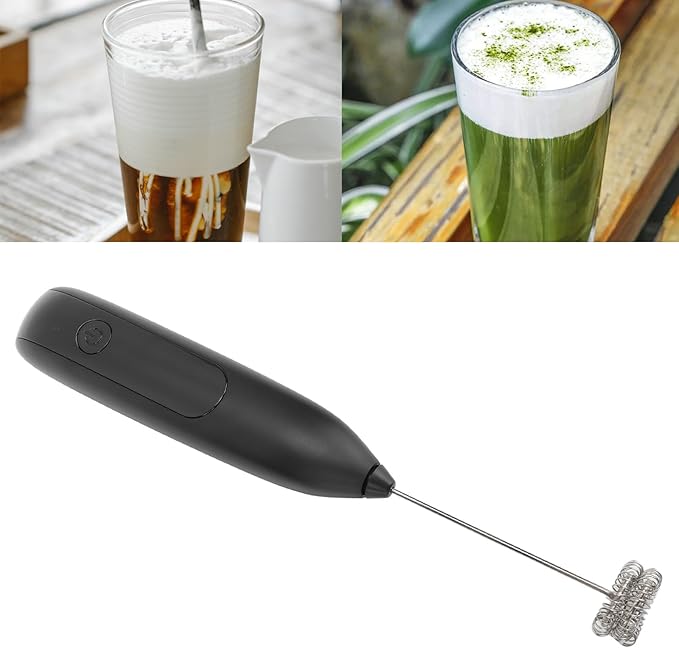 Fully Automatic Electric Milk Frother Wireless Handheld Milk Frother with Charging Base for Household Kitchen Baking Coffee - Cordless Convenience, Rechargeable Design, Multi Use
