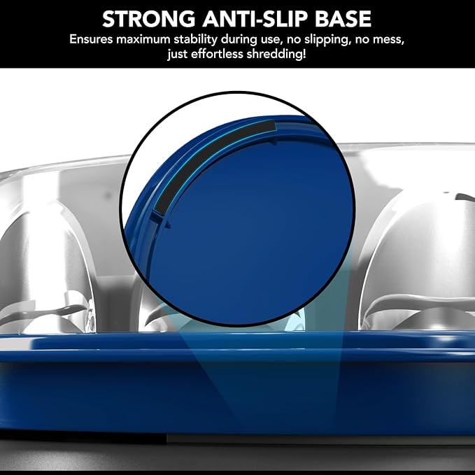 Chicken Shredder with Tray – Fast & Easy Meat Shredder for Pulled Chicken, Pork or Beef – BPA-Free, Anti-Slip Base, Dishwasher Safe – Manual BBQ Gadget – Designed in USA – Cozy Kitchen