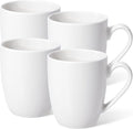 Urbanstrive 16 oz Large Coffee Mugs Set of 4 Ceramic Coffee Mug White Coffee Cups Tea Cups Idea Gift for Women Men House Warming Gifts New Home Office, White 4 Pack