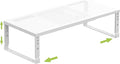 Jojocross Expandable Cabinet Shelf Organizer Storage Spice Rack Shelves for Kitchen Stackable Adjustable Pantry Cupboard Bathroom Countertop Desktop(1Pack/White/Medium-with Hole)