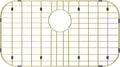 Gold Large 26" x 14" Kitchen Sink Grid,Sink Protector for Kitchen Sink,Stainless Steel Sink Rack with strainer,sink grate for Bottom of Sink,Rear Drain with Corner Radius,Stainless Steel