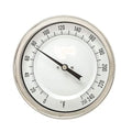 PIC Gauge B3B6-I 3” Dial Size, 0/250°F, 6" Stem Length, Back Angle Connection, Stainless Steel Case, 316 Stainless Steel Stem Bimetal Thermometer