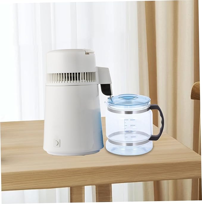 Distilled Water 1 Gallon Jug Clear Distilled Water 1 Gallon Jug, Replacement Water Distiller Glass Carafe with Scale, Portable Glass Water Filter Pitcher with Handle,Water Jugs 1 Gallon