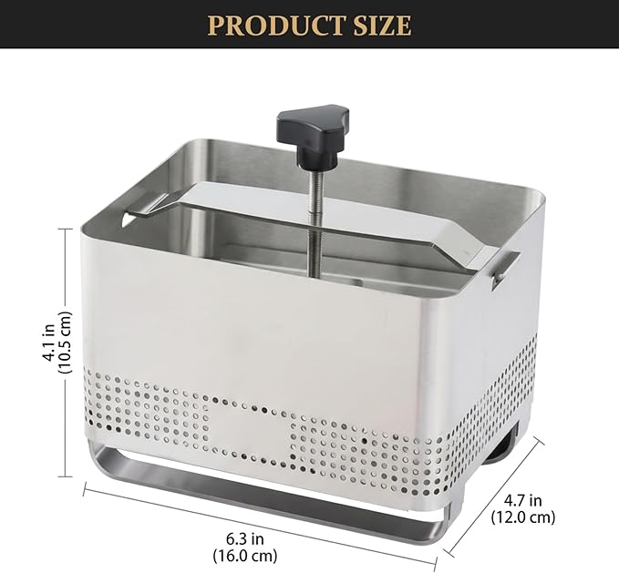 Stainless Steel Tofu Press 304 Tofu Mold for Homemade Firm Paneer Press Cheese and Yogurt Strainer, L