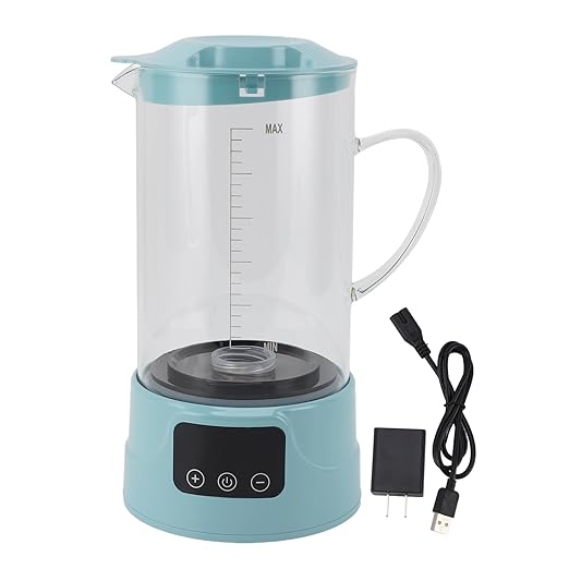 Hydrogen Water Pitcher 1.5L with SPE PEM Technology LED Touch Display High Borosilicate Glass for Immunity and Metabolism, Hydrogen Rich Water Maker Machine