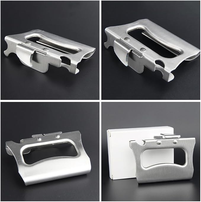 2pcs Stainless Steel Can Opener Ergonomic Handheld Tool for Effortless Lid Removal for Cans and Bottles Compact and Design for Home and Camping Use