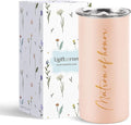 Bridesmaid Gifts Matron of Honor Cups Bridesmaid Proposal Gifts Wedding Bachelorette Party Favors Stainless Steel Insulated Skinny Tumbler with Lid and Straw 15 OZ Pink