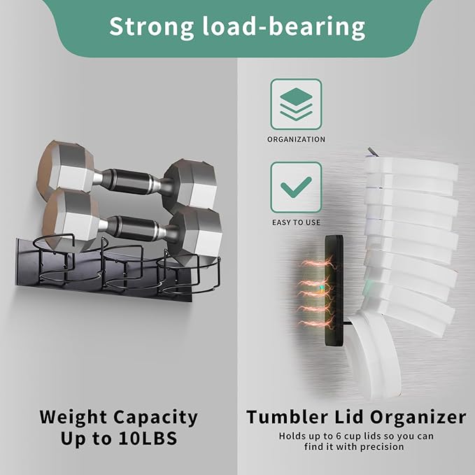 Magnetic Stanley Cup Holder for Fridge, Magnetic Tumbler Holder for Fridge, 2 PCS Stanley Cup Magnetic Holder with Tumbler Lid Organizer for 40 oz Stanley Cup for Kitchen, Cabinet