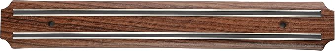 5 Piece Kitchen Knife Set with Magnetic Holder - Includes Chef, Bread, Santoku, Utility and Paring Knives