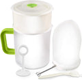 Multiple Usage Food Strainer Greek Yogurt Strainer Maker with 200 Micron Nylon Cheesecloth Bag Food Grade Polycarbonate and Stainless Steel Mesh BPA-Free, Soy Milk Juice Tea Filter 1.5-Quart