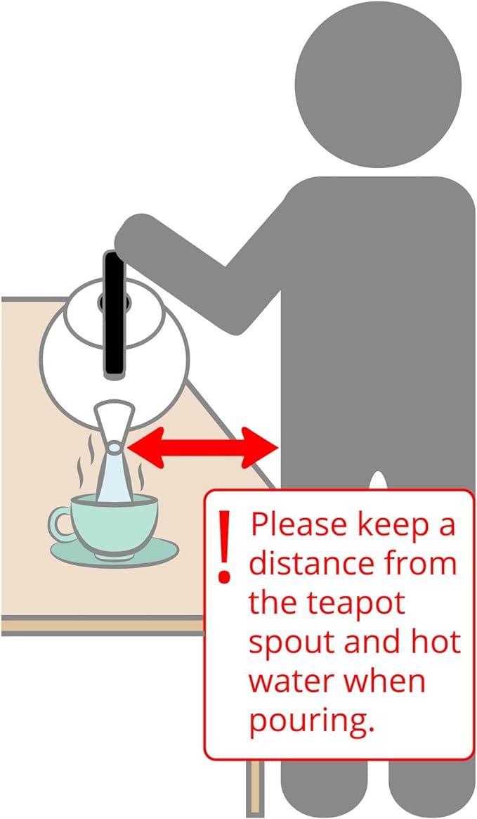 UPware Enamel on Steel Whistling Tea Kettle, Stovetop Teakettle (2.1 Quart, Owl)