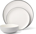 Oneida Dinnerware Set, 24 Seven Colors Pumice 12-Piece Set, Service For 4, Dishwasher Safe, Microwave Safe, Porcelain, Plates And Bowls sets, Dish Sets, Plates, Home And Kitchen (Pumice, 12 Piece)