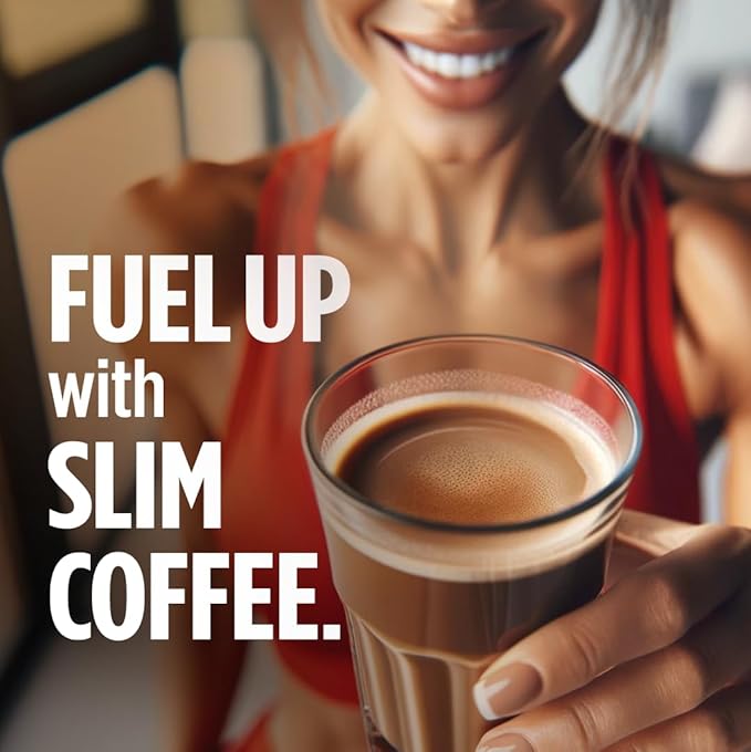 VitaCup Slim Organic Coffee Pods, Diet Support with Ginseng, Garcinia, B Vitamins, Bold Medium Dark Roast, Single Serve Pod, Compatible with Keurig K-Cup Brewers,10 Ct