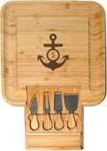 BT Trendz Personalized Charcuterie Board/Customized Bamboo Cheese Board/Serving Tray and Knife Set - Perfect Corporate, Wedding, Closing, Realtor, Birthday, Housewarming Gift - Gift for Dad/Mom (11)