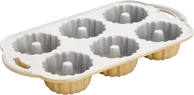 Nordic Ware Anniversary Bundtlette Pan, One Size, Gold