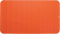 MicoYang Silicone Dish Drying Mat for Multiple Usage,Easy clean,Eco-friendly,Heat-resistant Silicone Mat for Kitchen Counter or Sink,Refrigerator or Drawer Liner Orange 4XL 32 inches x 18 inches