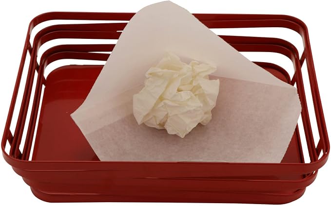 G.E.T. 4-T1000 White Cone Basket Liner / Deli Wrap Paper / Double Open Bag Paper Food-Safe Tissue Liners Collection, White(Pack of Case)