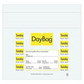 DayMark Safety Systems IT110917 Day of The Week Trilingual Portion Bag, Tuesday, 10" x 8.5", Yellow (Pack of 2000)