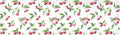 Watercolor Cherry Trivet Table Runner Heat Resistant 230F for Hot Dishes Pots Plates Kitchen Dining Table Protector Decorative 39.37 X 11.8 Inch
