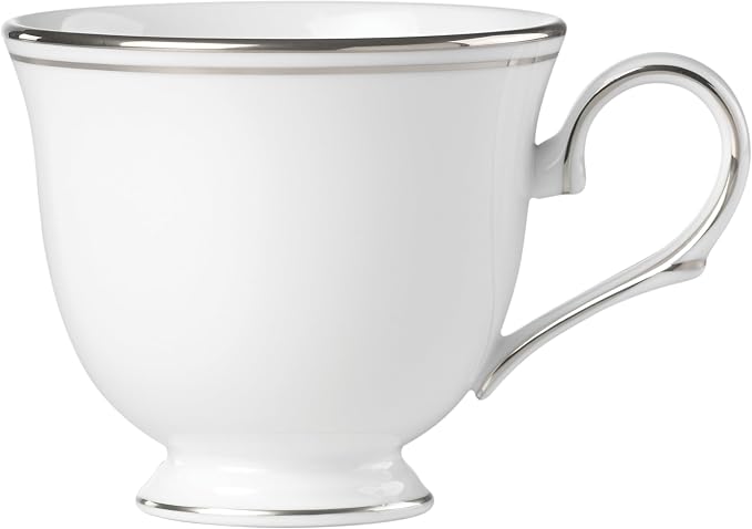 Lenox Federal Platinum Teacup, Cup, White, 6 Ounces