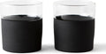 Rabbit Freezable Whiskey Glasses, 2 Count (Pack of 1), Black