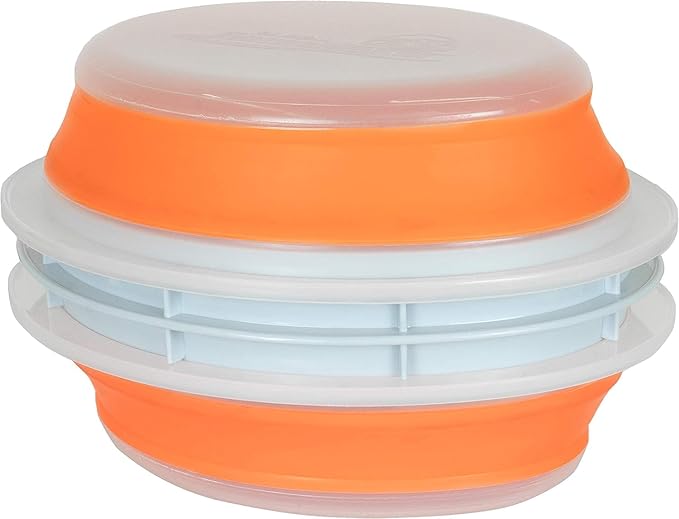 CanCooker Collapsible Plastic Batter Bowl | Mess-Free Breading Shaker Container & Mixer | Ideal for Fish Fry, Fried Chicken, Onion Rings, Wings & More - 2 Pack