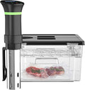 Sous Vide Cooker Kit, Includes 1000W Sous Vide Machine and 11.65QT Sous Vide Container with Double-Door Design, with Temperature and Time Digital Display Control