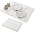 Stone Drying Mat Foldable for Kitchen Counter, Dirt-Resistant Quick Drying Fast Absorbent Non-Slip Diatomite Mat, Natural Diatomaceous Earth Dish Drying Pad for Dish Rack