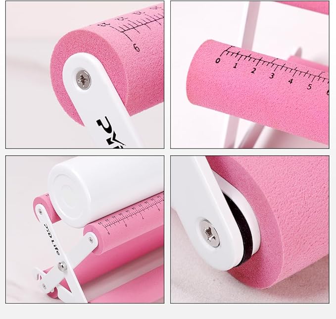 PYD Life Cup Tumbler Cradle Holder for Crafting Vinyl Application Pink with Foam Measurements 3 Adjustable Width for Tumblers Cups Mugs Bottles Epoxy Crafts