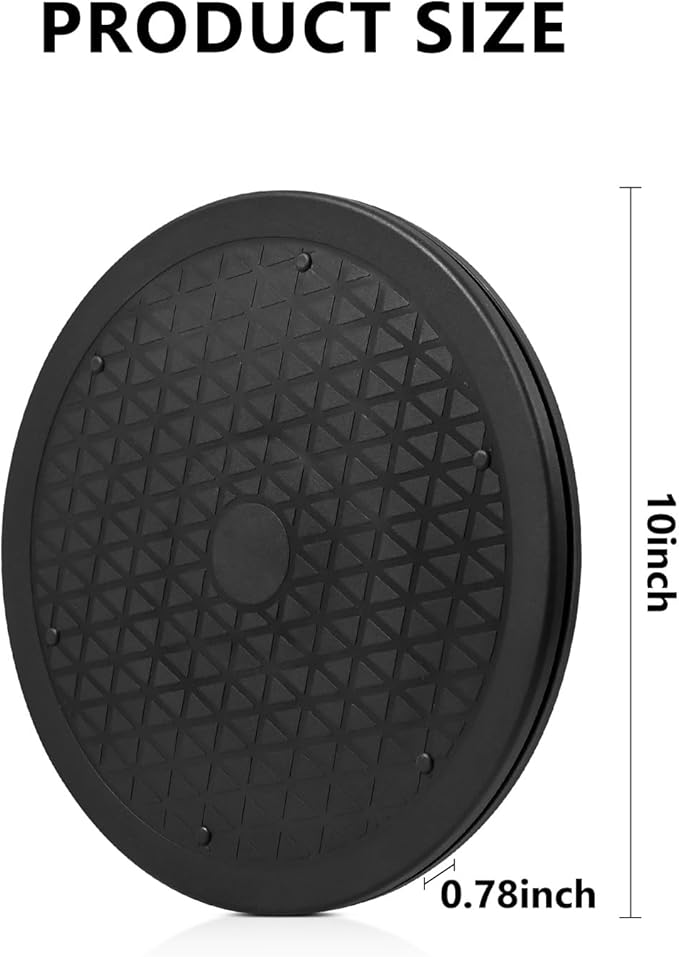 8 Pack 10 Inch Lazy Susan Turntable,Heavy Duty 360°Rotating Lazy Susan Organizer for Cabinet,Table Top,Pantry,Fridge & Kitchen Spice