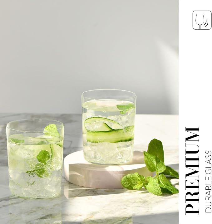 Krosno Mixology Cider Glasses, 16.9 oz Set of 6, Quality Glass, Elegant and Modern Design, Ideal for Cider, Beer, Cocktails, Made in Europe