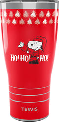 Tervis Traveler Peanuts - Ho Ho Ho Christmas Triple Insulated Tumbler Travel Cup Keeps Drinks Cold & Hot, 30oz, Stainless Steel