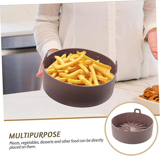 Air Fryer Silicone Liners Reusable Oven Liner for Bottom of Oven Air Fryer Silicone Pot Pad for Prevents Sticking Easy Cleaning