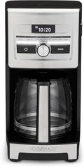 Cuisinart Personal Brew™ 12-Cup Coffee Maker, Automatic Coffee Machine, Programmable Coffee Maker for Home Brewing Convenience with Adjustable Brew Strength, Stainless Steel/Black, DCC-12