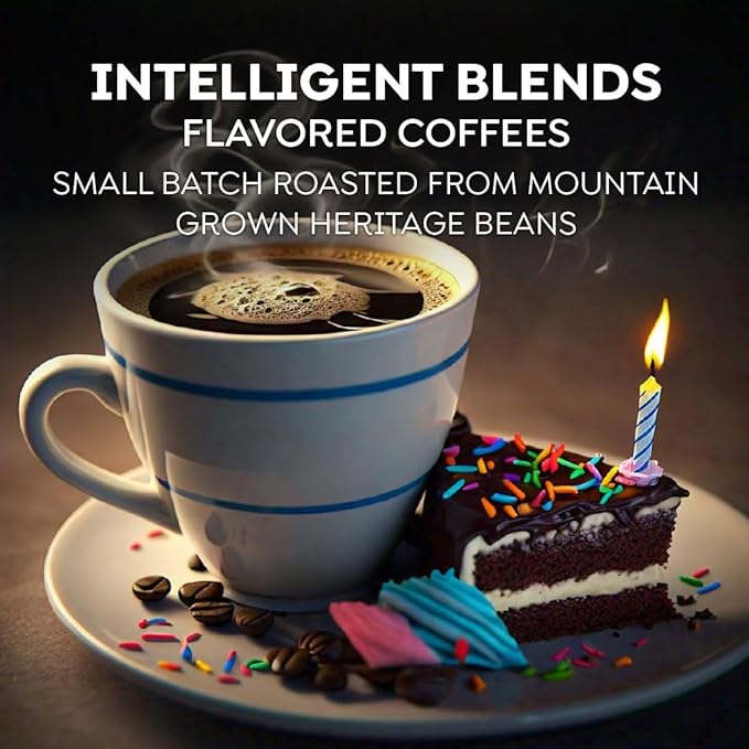 Intelligent Blends Flavored Coffee Pods Variety Pack, 80 ct, 6 Assorted Flavors, Single Serve Pods – 100% Arabica Coffee, Compatible with Keurig K Cups Maker