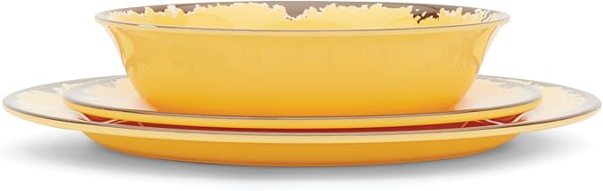 Fox Run Melamine Dinnerware Set, Multicolor, 12 Piece