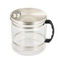 CO-Z 1.1 gal Water Container for Distiller, 4L Distilled Glass Carafe with Nonskid Bottom, Countertop Replacement Distilled Water Pot, Water Glass Jar Water Distiller for Home