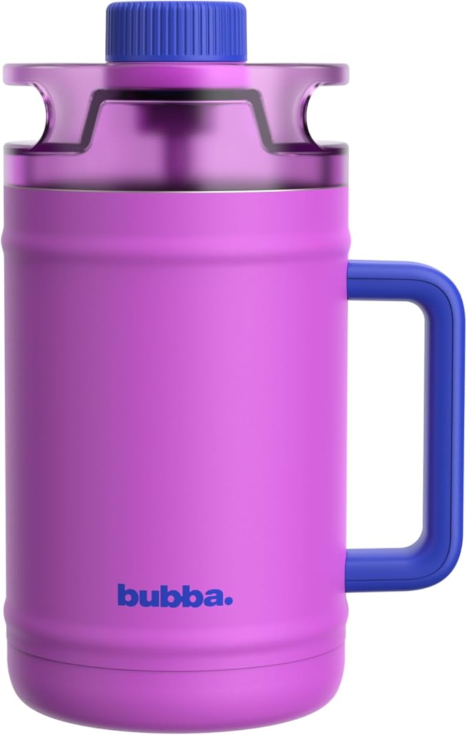 bubba 52 oz Insulated Stainless Steel Water Keg - Large Reusable Water Bottle Drinking Jug - Insulated Keg for Everyday Hydration, Lead-Free and BPA-Free, Moodbooster
