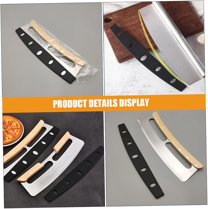 STOBAZA 10pcs Kitchen Knife Sleeves Knife Blade Protectors for Pizza Cutters Fit Half Round Edge Guard for Safe Cutting Dishwasher Safe
