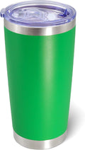 AIANJI 20oz Tumbler Bulk Stainless Steel Tumblers with Lid Vacuum Insulated Double Wall Travel Coffee Mug Powder Coated Tumbler Cup for Hot and Cold Drinks(Green, 1 pack)