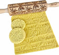 PALM TREE Embossing Rolling Pin with Tropical Pattern. Dough and Clay Roller for Embossed Cookies and Pottery. Cookie and Ceramic Stamp. Backing Gifts for Women by Algis Crafts