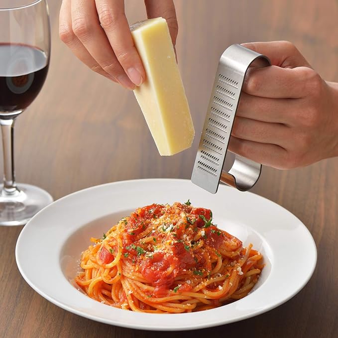 Yoshikawa EAtoCO AS0042 Grater Slicer, Made in Japan, Stainless Steel, Oros Handy Grater
