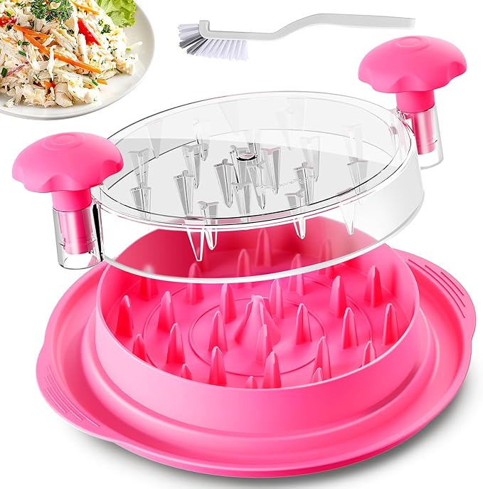 Large Wheat Straw Chicken Shredder: Heavy Duty & Anti-Slip for Chicken/Pork/Beef, Dishwasher Safe & BPA Free, Deep Design for Cooking Enthusiasts