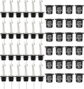 24-Pack Auto Flip Liquor Bottle Pourers with Adapters, Liquor Pour Spout Adapters set for for Large Olive Oil Bottles and Liquor Bottles - Up to 1 Inch/25mm Neck Converts Spout into Large Pour Spout